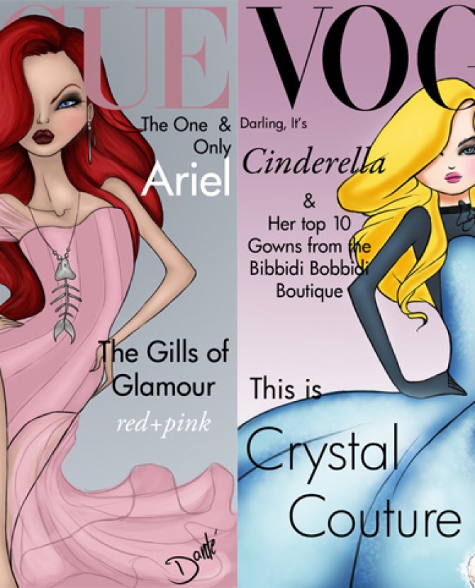 Принцессы Диснея на обложках Vogue