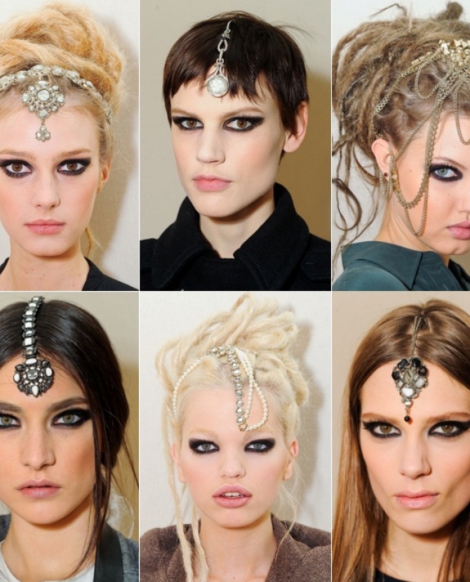 Выразительный макияж Chanel Pre-Fall 2012