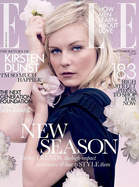 Кирстен Данст на обложке Elle UK