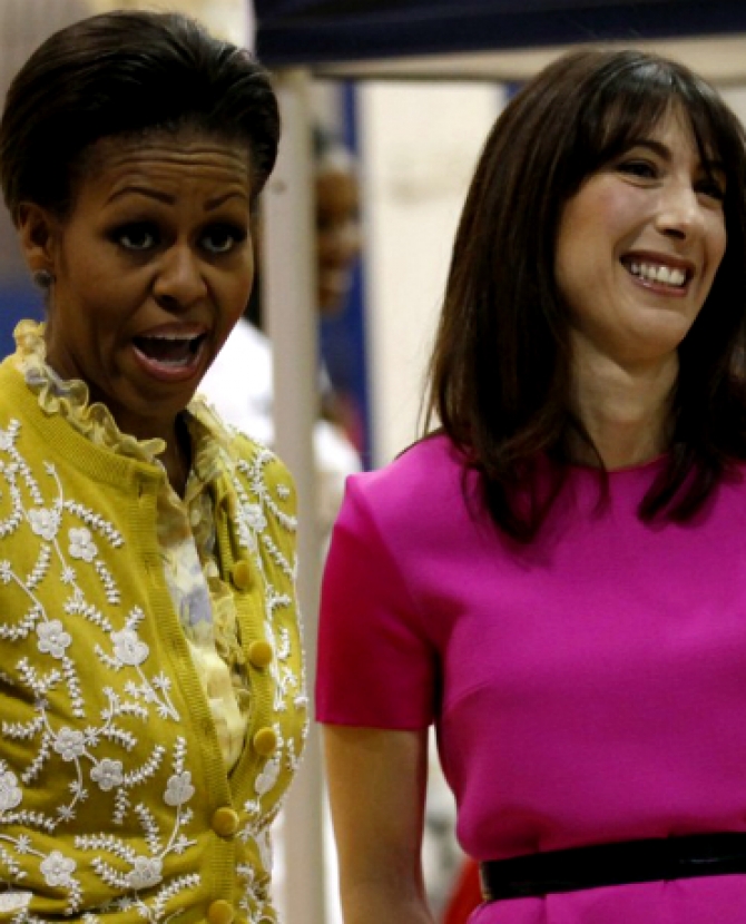 СэмКэм и Мишель Обама на \"мини-Олимпиаде\"