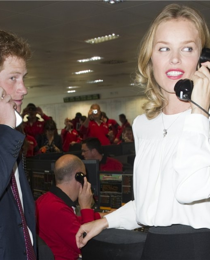 Благотворители принц Гарри и Ева Герцигова