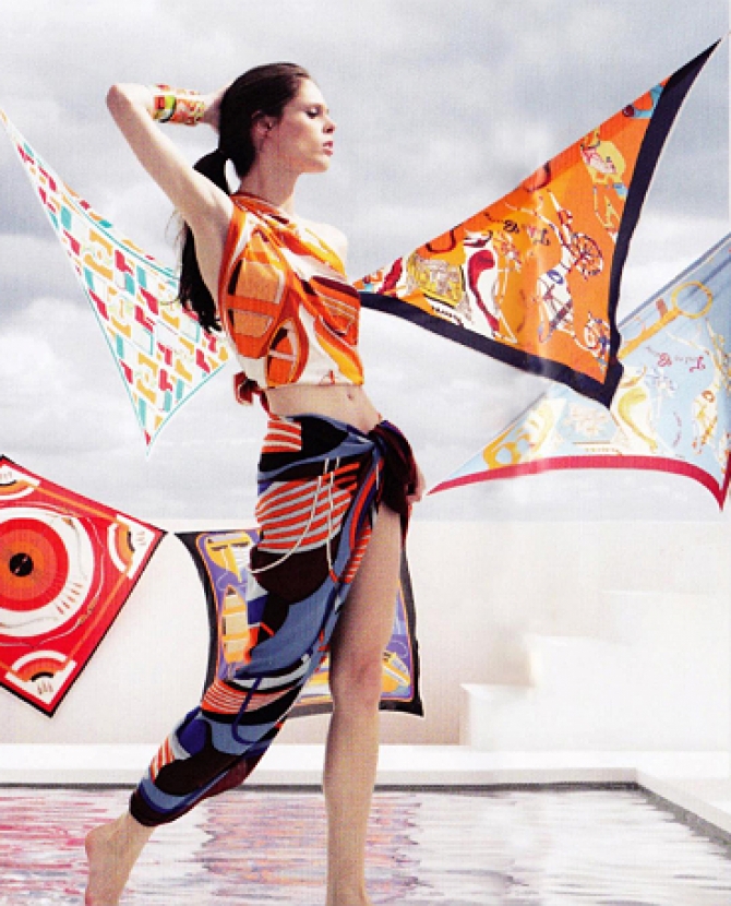 Весенняя коллекция каре Hermes 