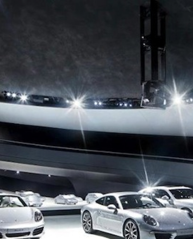 Новый павильон Porsche в Вольфсбурге