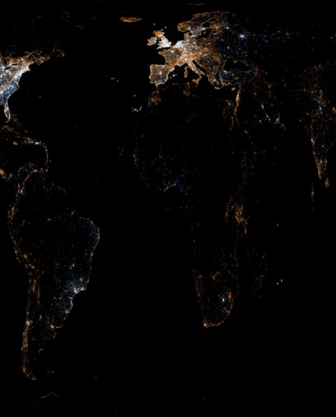 Twitter и Flickr: вид из космоса