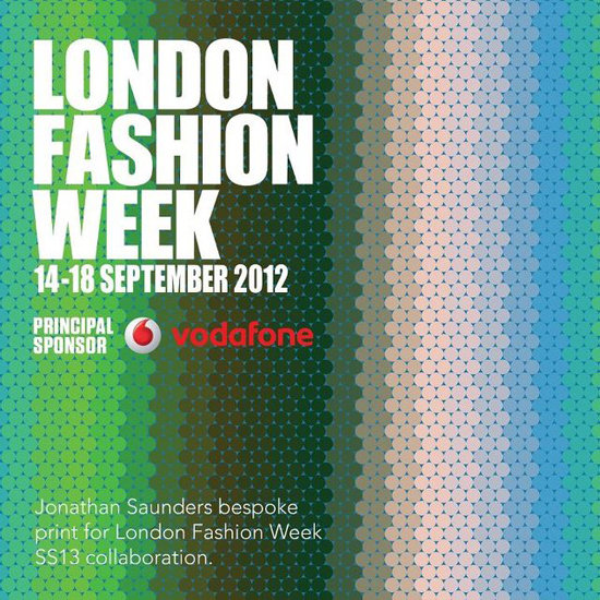 Jonathan Saunders сделал постеры London Fashion Week