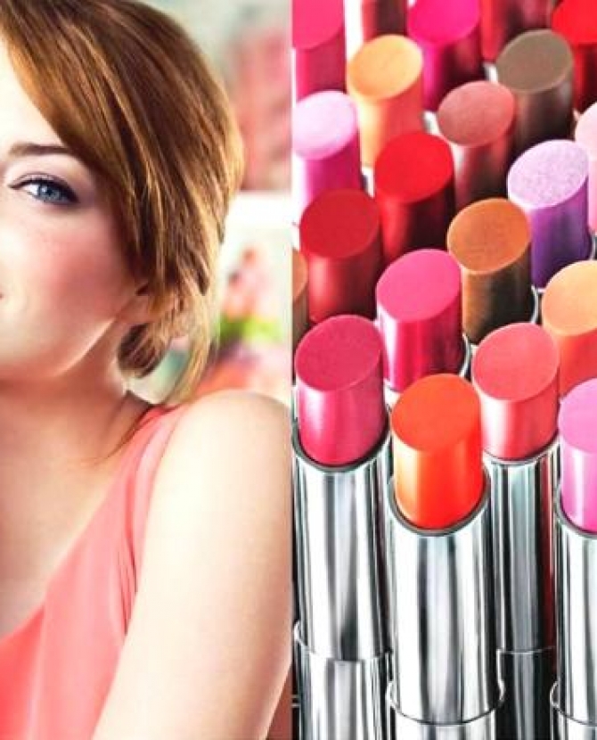 Эмма Стоун и Оливия Уайлд в рекламе Revlon