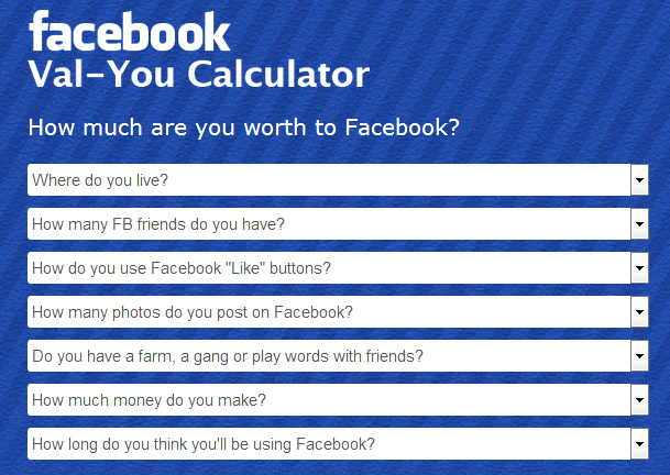 Сколько стоит ваша страница в Facebook? 