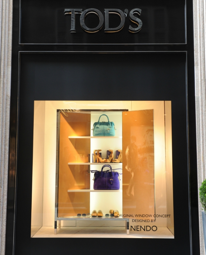 Презентация витрин миланского бутика Tod's 