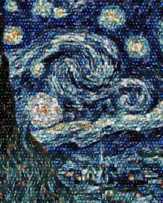 Картина Ван Гога из космических фотографий
