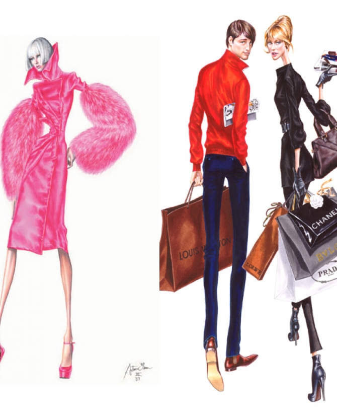 Мода в иллюстрациях. Часть 1
