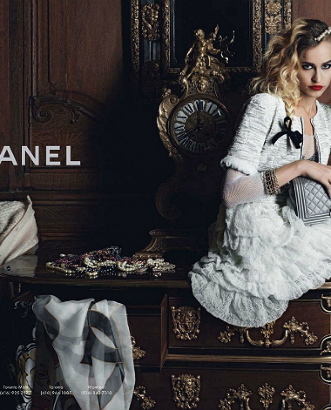 Элис Деллал в рекламной кампании Chanel Boy
