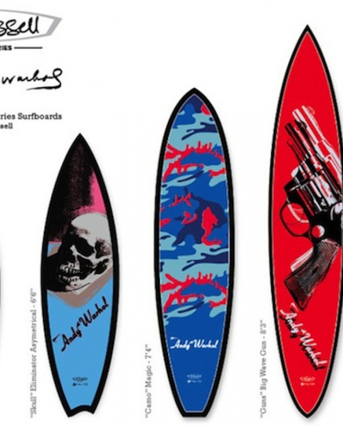 Серфы по мотивам творчества Уорхола 