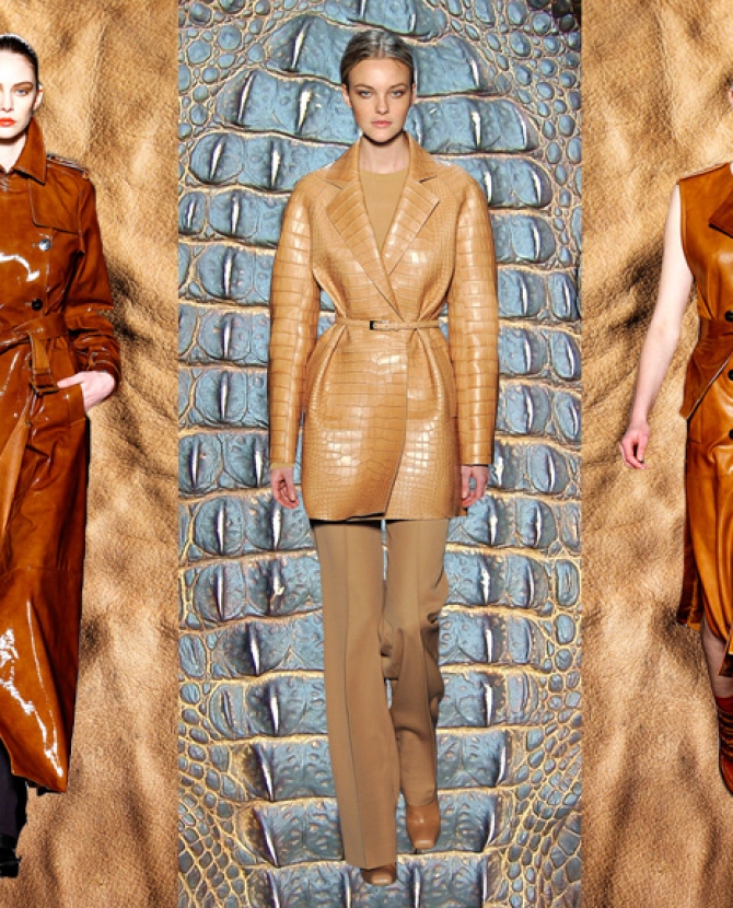 Кожаные пальто