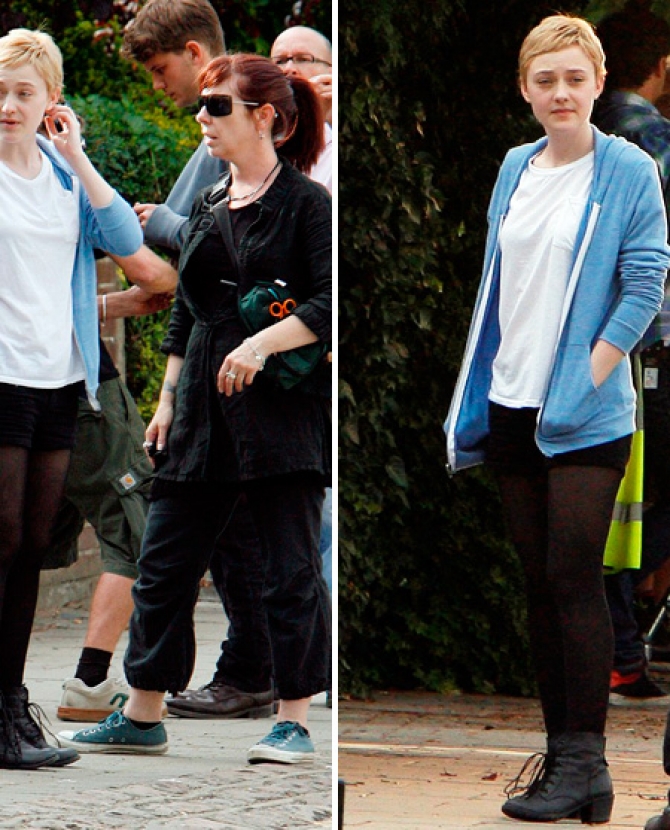 Дакота Фэннинг отрезала волосы