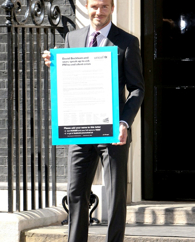 Бекхэм призвал помочь детям Африки 
