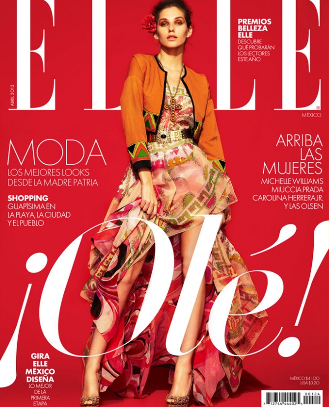 Келси Ван Мук на обложке Elle Mexico
