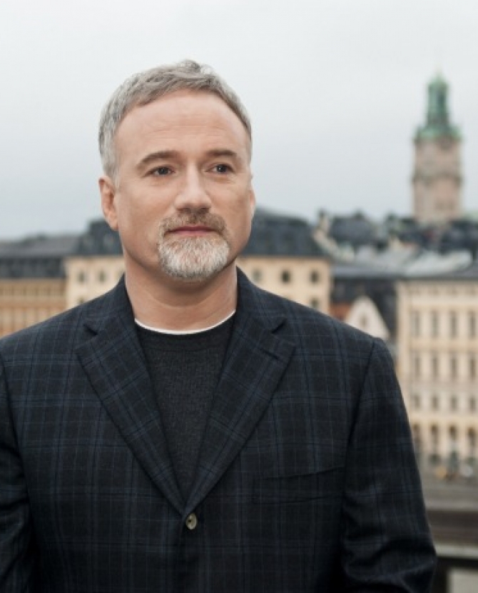 Дэвид Финчер и Руни Мара в Стокгольме