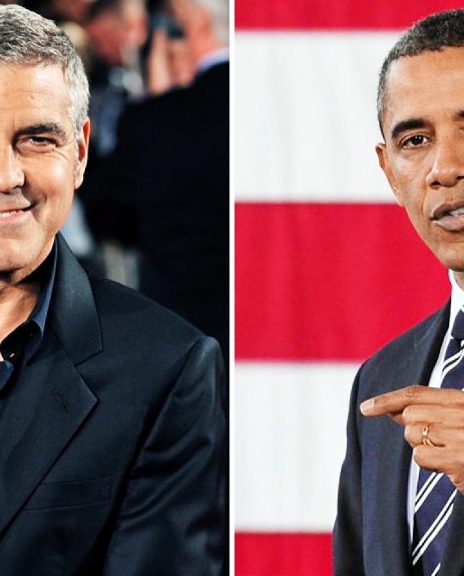 Клуни устроит обед в поддержку Обамы