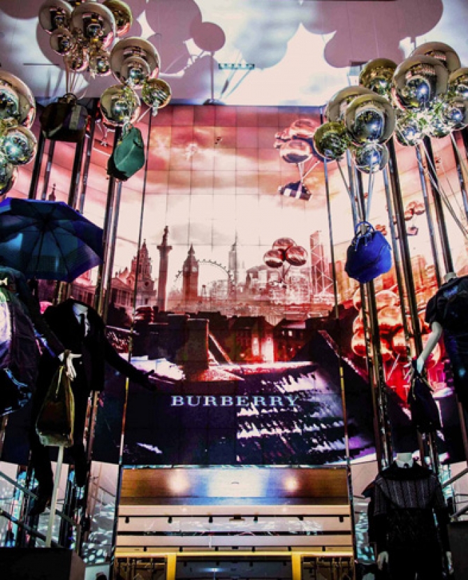 Открытие бутика Burberry в Гонконге