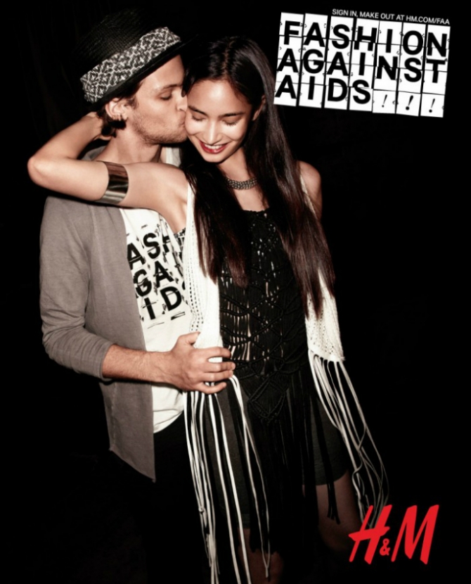 \"Мода против СПИДа\" в рекламе H&M 