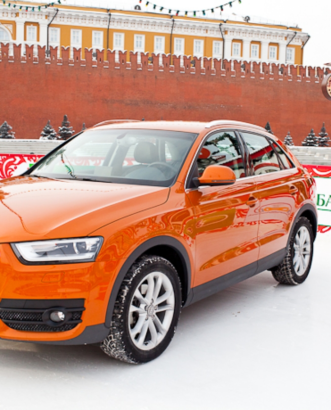 Ледовая сессия Audi на ГУМ-катке