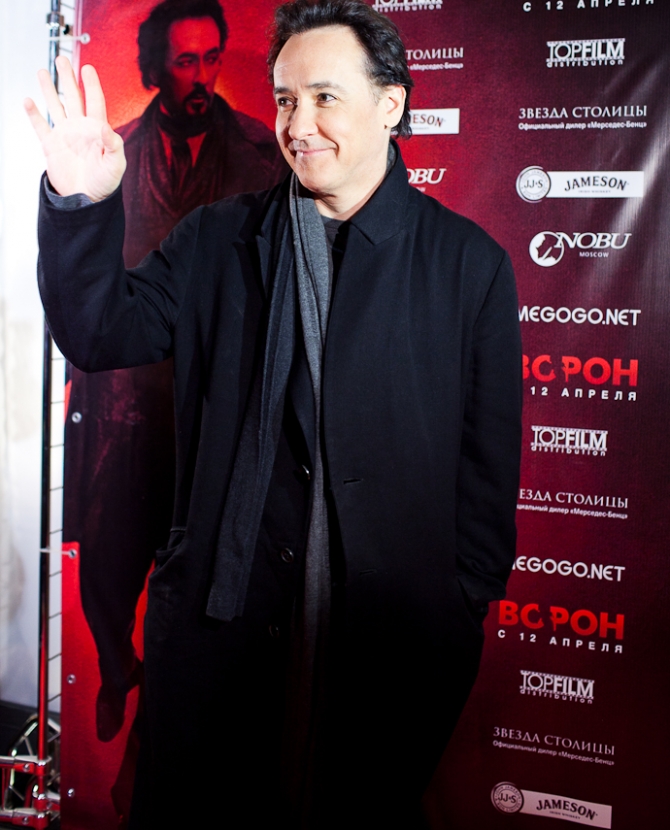 Джон Кьюсак на презентации \"Ворона\" в NOBU