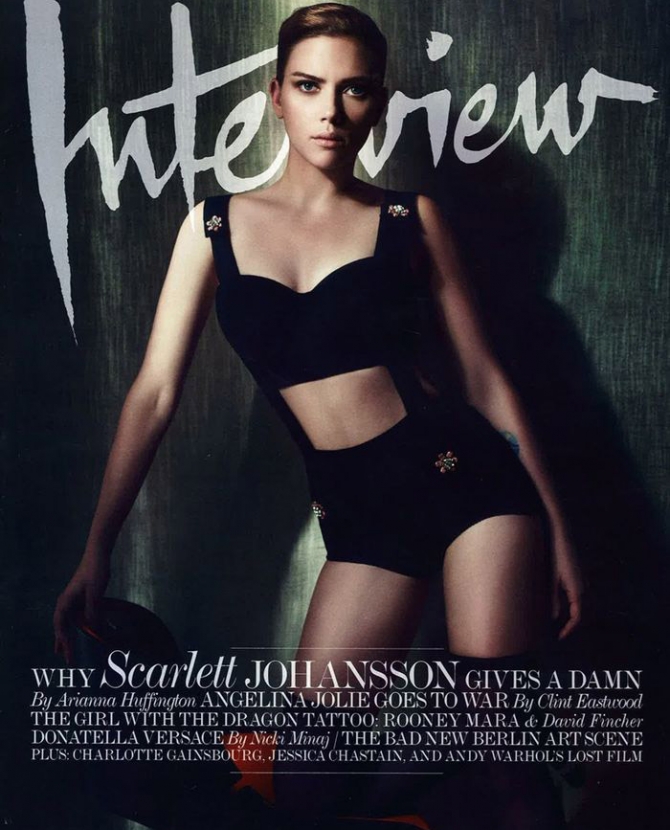 Скарлетт Йоханссон на обложке Interview