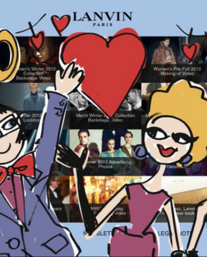 Lanvin запустил мобильный сайт