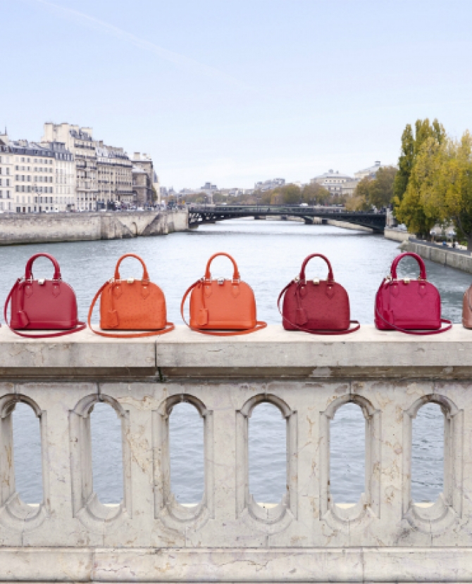 Реклама городской коллекции сумок Louis Vuitton