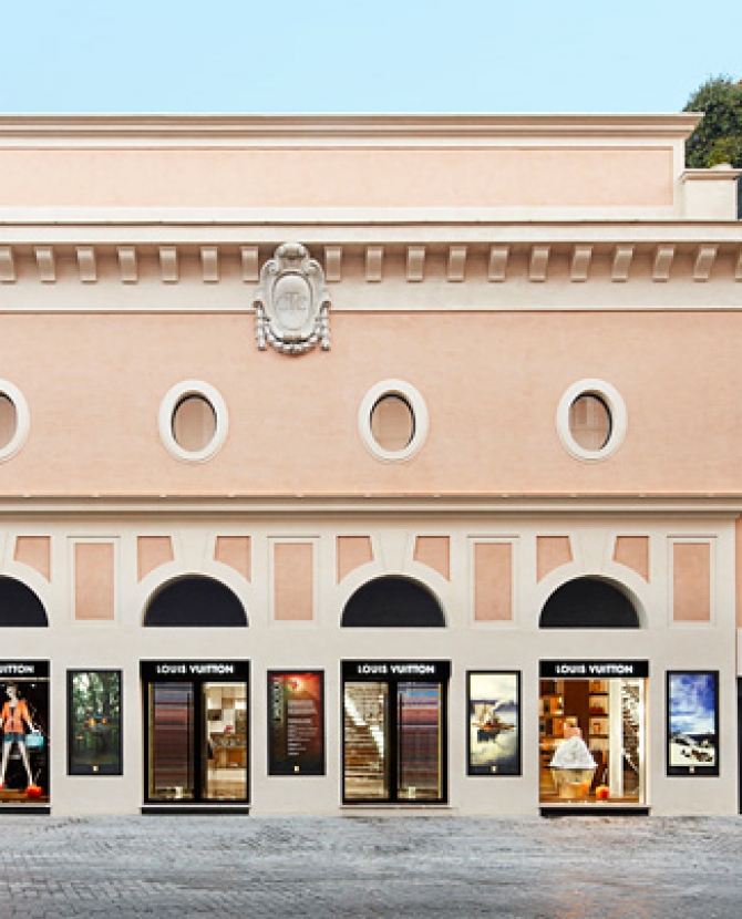 Интерьер нового бутика Louis Vuitton в Риме