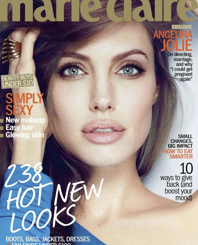 Неудержимая Анджелина в Marie Claire US