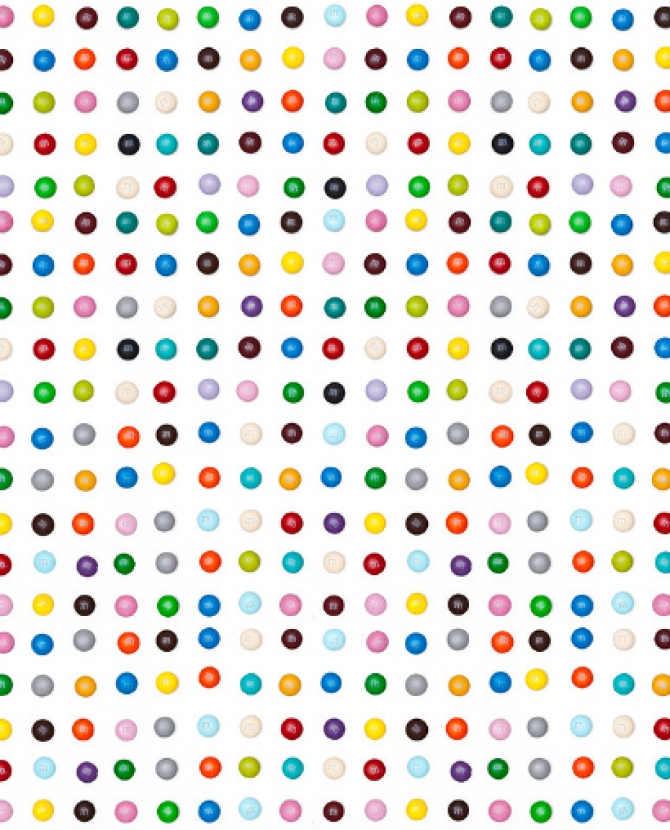 Картина Дэмиена Хёрста из M&M's