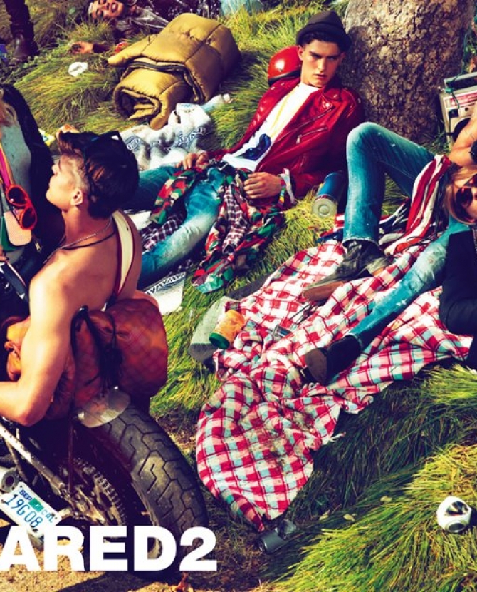 Наташа Поли в рекламе DSquared2