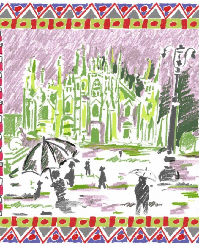 Капсульная коллекция платков Prada