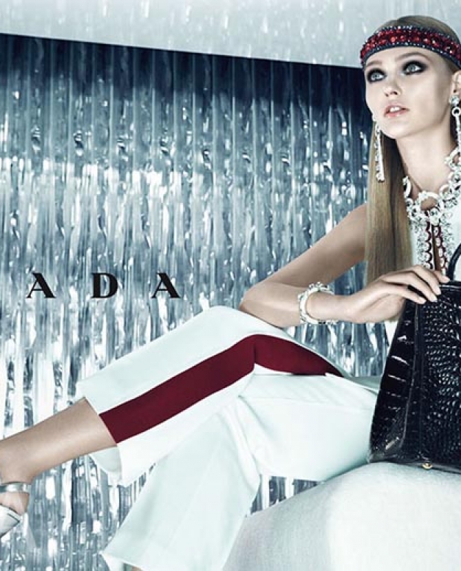 Саша Пивоварова для Prada