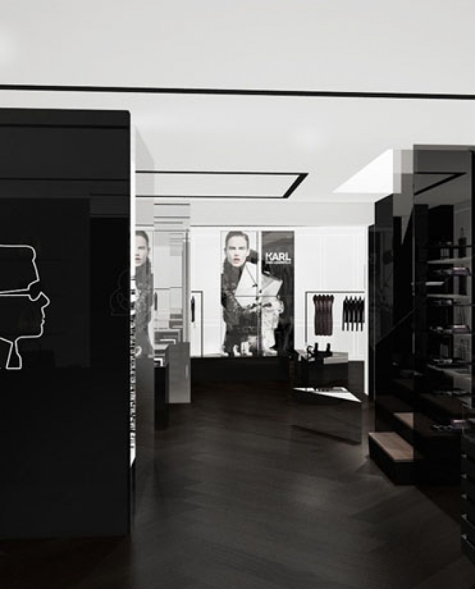Концептуальный бутик Лагерфельда в Париже