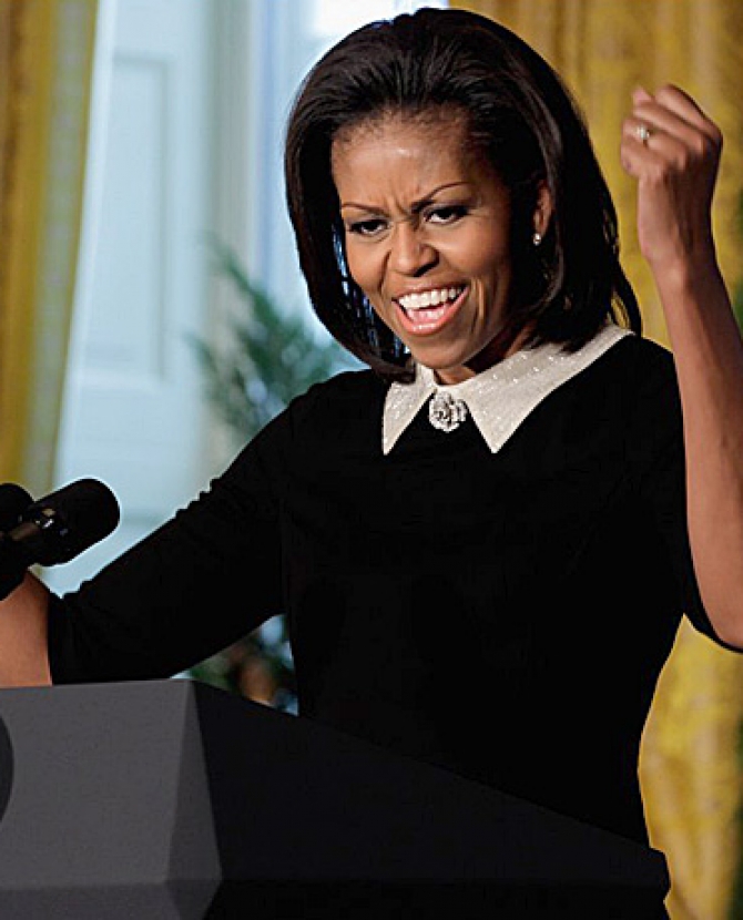 Мишель Обама готовится к Рождеству