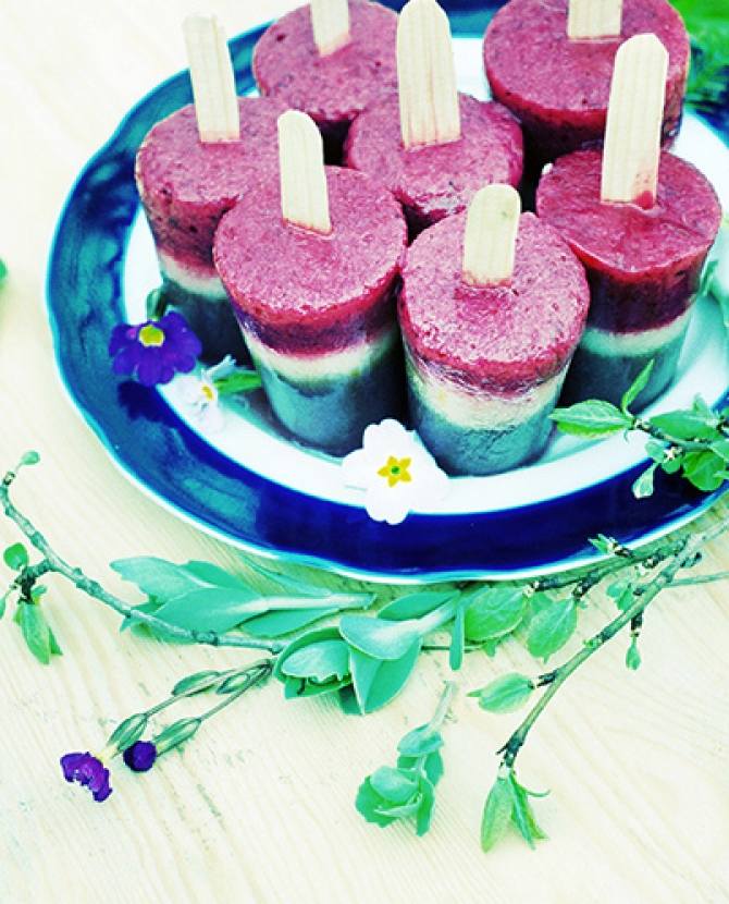 Фруктовый лед из смузи  