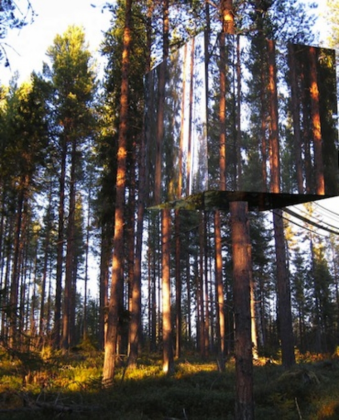 Арт-отель в ветвях деревьев