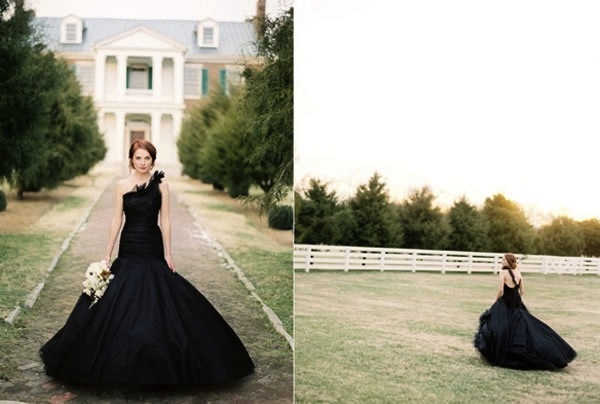 Черные подвенечные платья Vera Wang