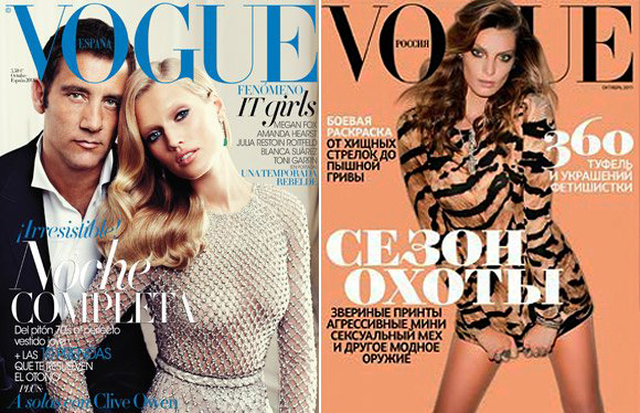 Preview октябрьских обложек Vogue
