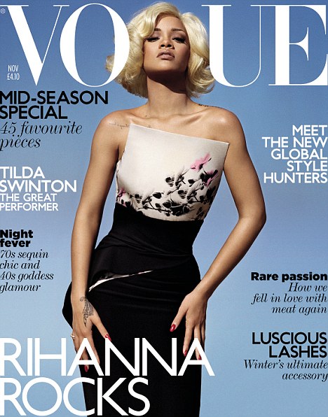 Рианна на обложке британского Vogue November