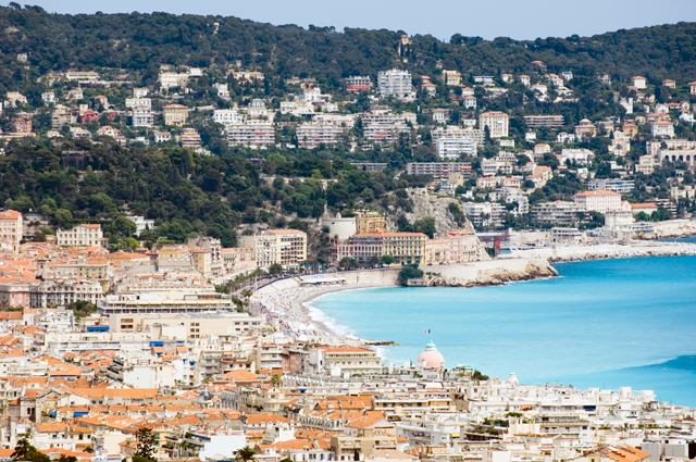 Ницца, вид на побережье и старый город