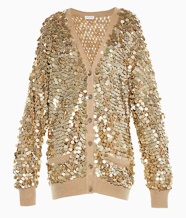 Кардиган с пайетками Saint Laurent (matches.com)