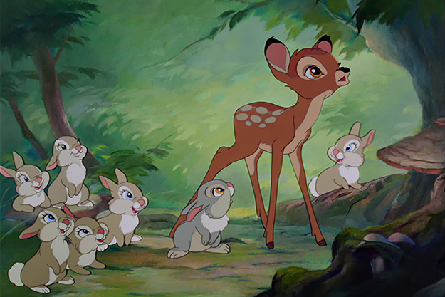 Кадр из мультфильма «Бэмби»