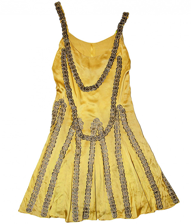 Вечернее платье \"The Lesbos\" из шелка и атласа с бисером, 1925