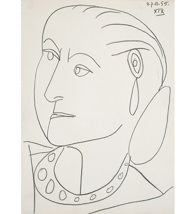 Пабло Пикассо. Без названия (Madame XIX 27.11.55), 1955