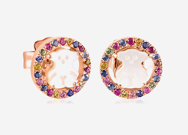 Позолоченные серьги с сапфирами из коллекции Camille, tous.ru