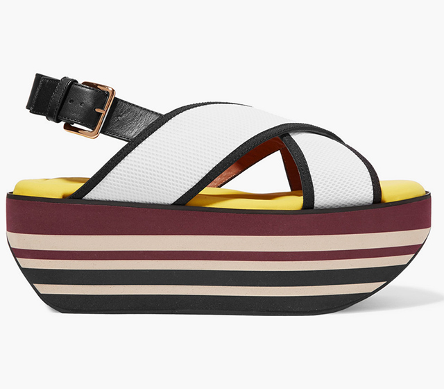 Marni<p><a target=\"_blank\" href=\"https://www.net-a-porter.com/ua/en/product/648630/marni/leather-and-mesh-platform-sandals\">net-a-porter.com</a></p>