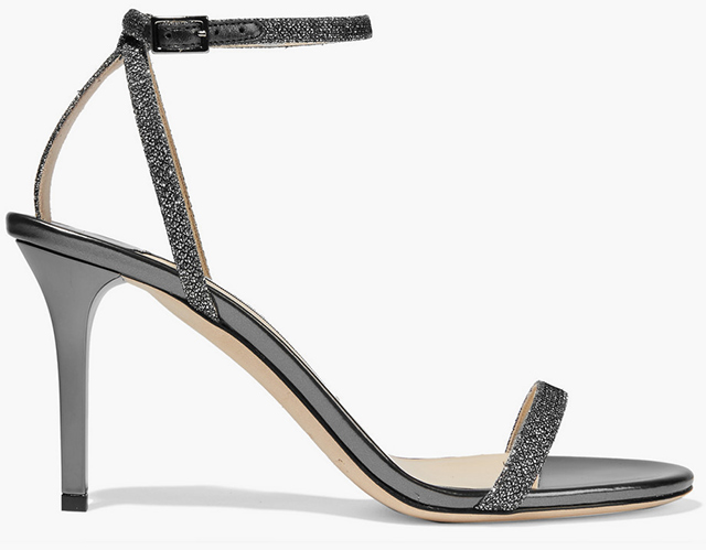 Jimmy Choo<p><a target=\"_blank\" href=\"https://www.net-a-porter.com/ua/en/product/655134/jimmy_choo/minny-textured-lame-and-metallic-leather-sandals\">net-a-porter.com</a></p>